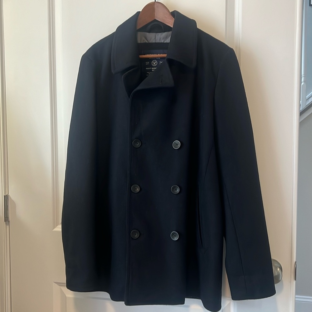 American Eagle men’s peacoat Medium Tall